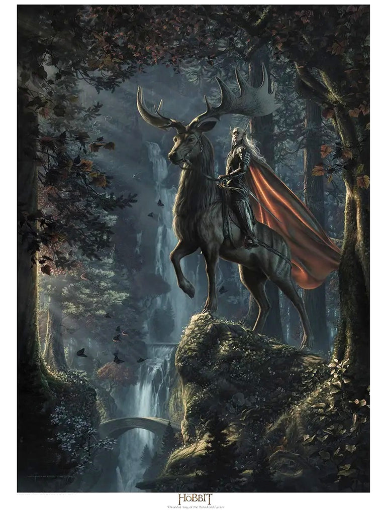 The Hobbit Thranduil Elvish Warrior King Elk Stunning Naturalism Fantasy Fine Art