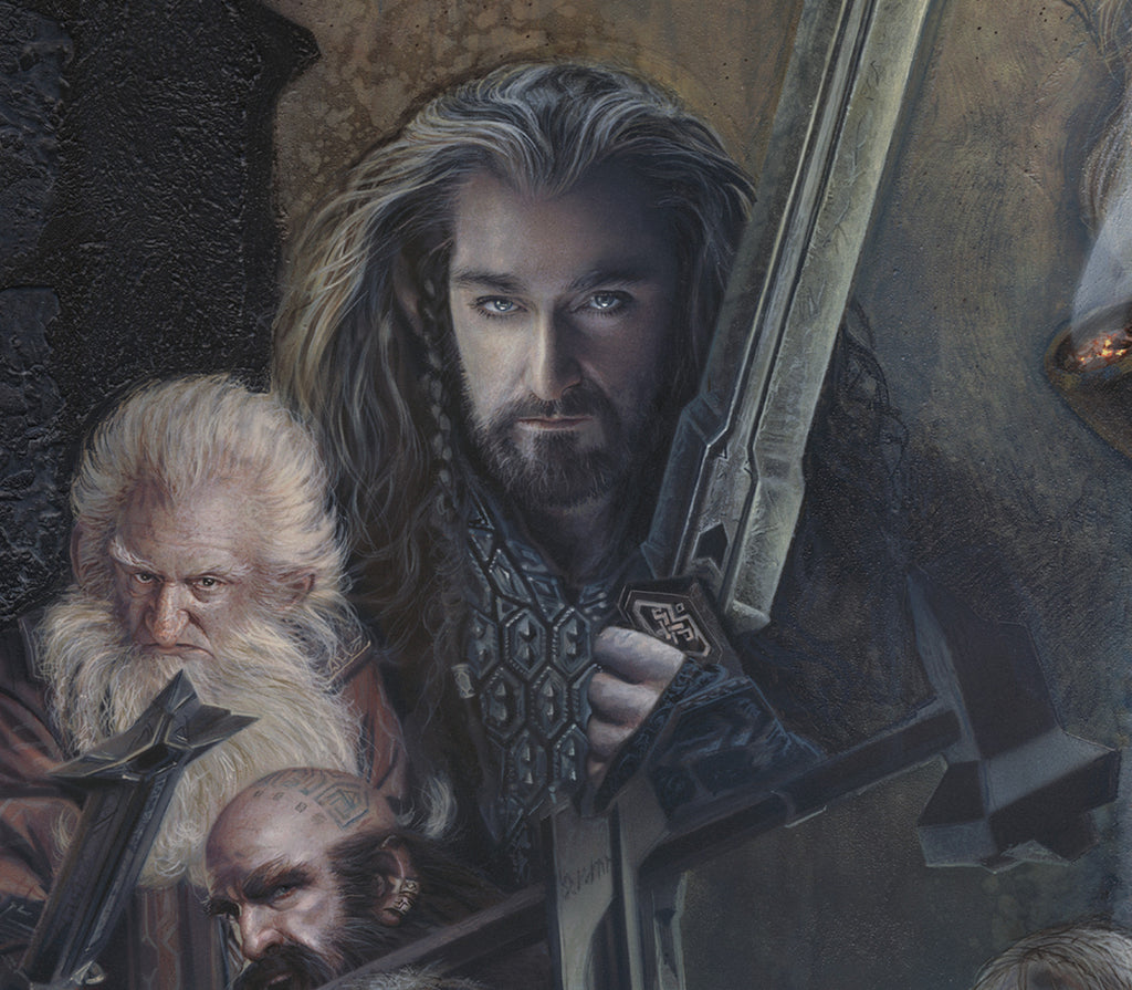 The Hobbit Trilogy Artwork Gandalf Bilbo Baggins The Eye of Sauron Thorin Bard Tribute Collage Fine Art