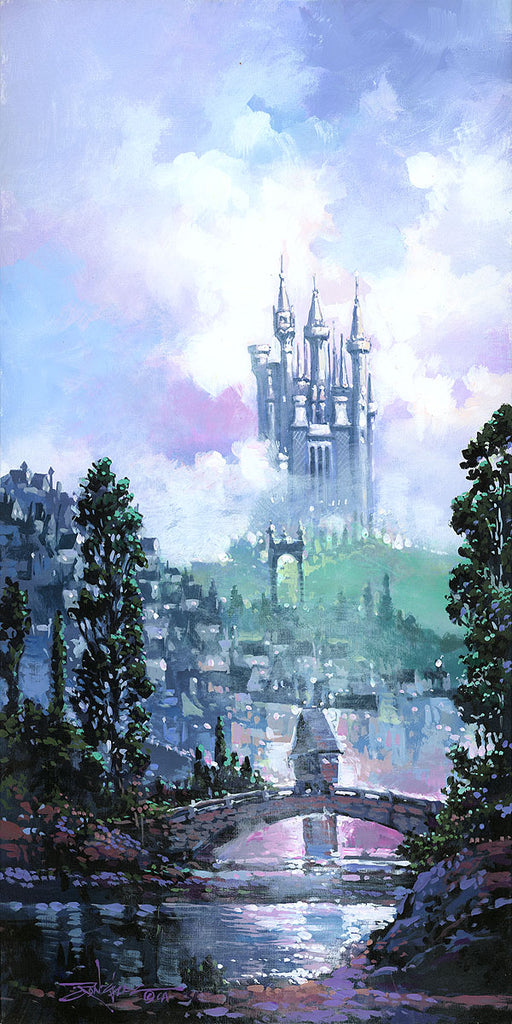 Cinderella Castle Colors of Morning Disney Fine Art Giclée on Canvas by Rodel Gonzalez