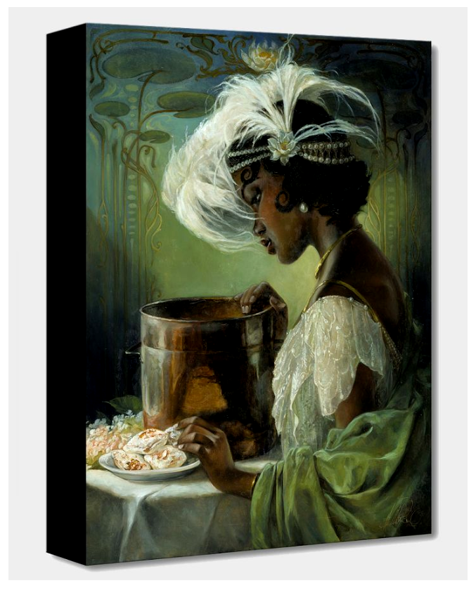 The Princess and the Frog Real Life Tiana Disney Fine Art Giclée on Canvas by Heather Edwards