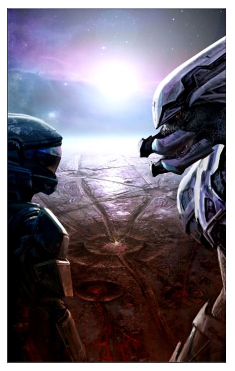 Halo 3 Reach Glasslands Fine Art Paper Giclée The Arbiter Alien Covenant Elite