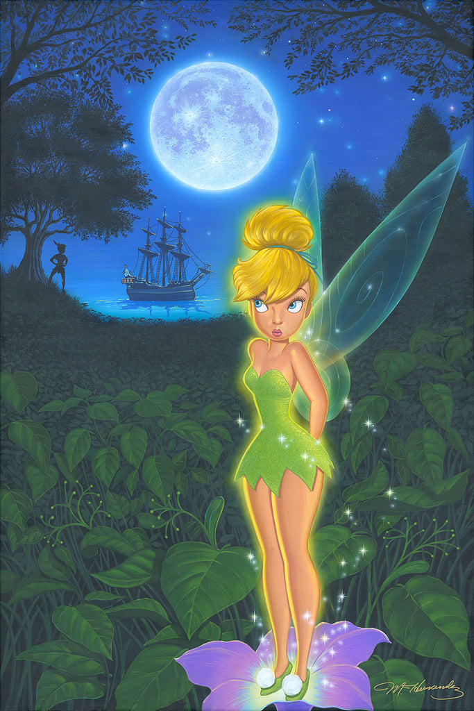 Pixie in Neverland Disney Fine Art Giclée on Canvas by Manuel Hernandez