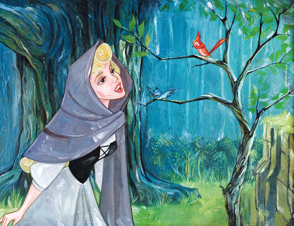 Singing With The Birds Disney Fine Art Giclée on Canvas by Jim Salvati