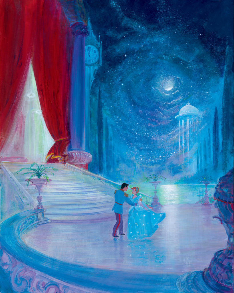 Cinderella Prince Charming Dancing So This Is Love Disney Fine Art Giclée on Canvas by Harrison Ellenshaw