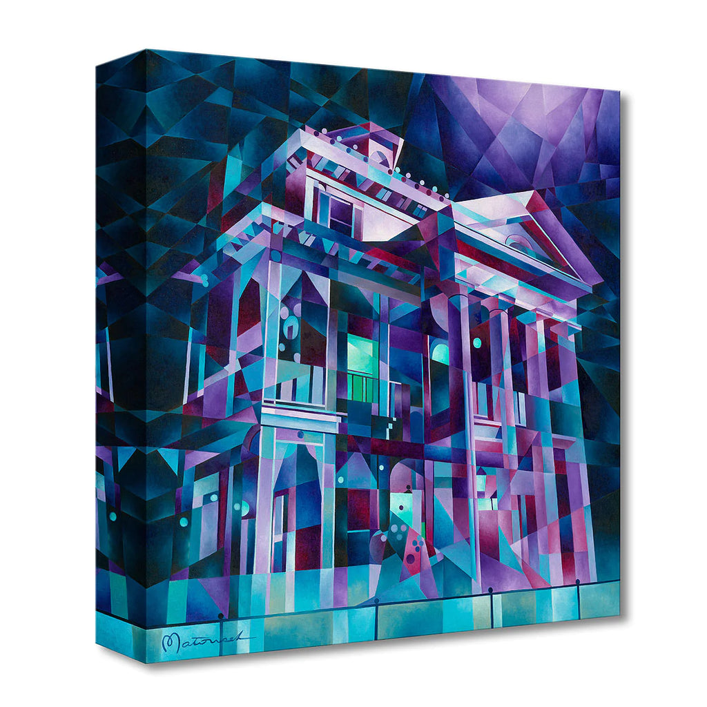 Disneyland New Orleans Square The Haunted Mansion Halloween Fine Art Giclée on Canvas by Tom Matousek