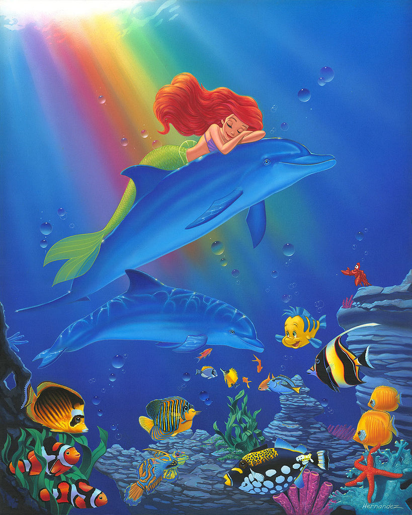 Underwater Dreams Disney Fine Art Giclée on Canvas by Manuel Hernandez