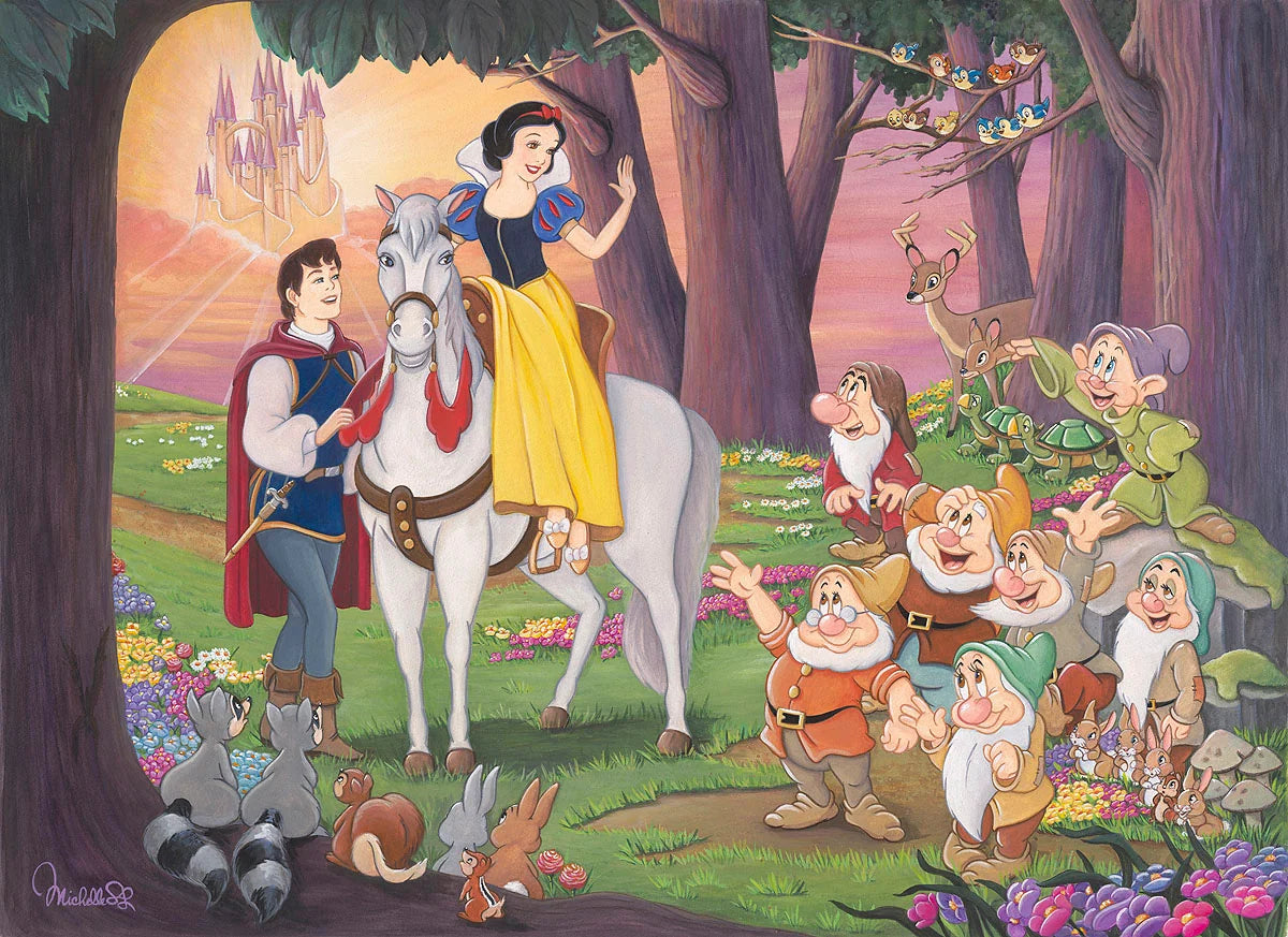 Snow White & Prince Charming Happily Ever After Doc Grumpy Happy Sleep ...