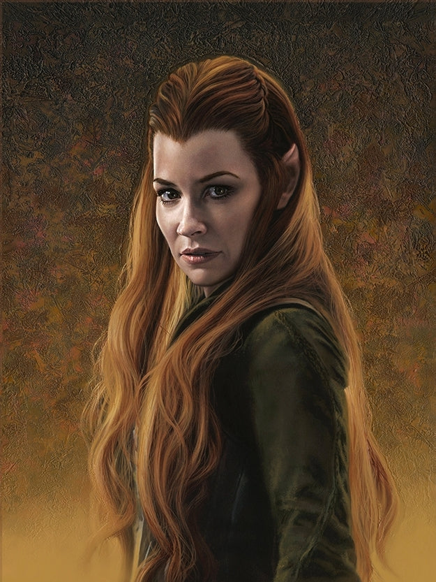 Tauriel Elf of Mirkwood The Woodland Realm Lord of the Rings The Hobbit Fine Art