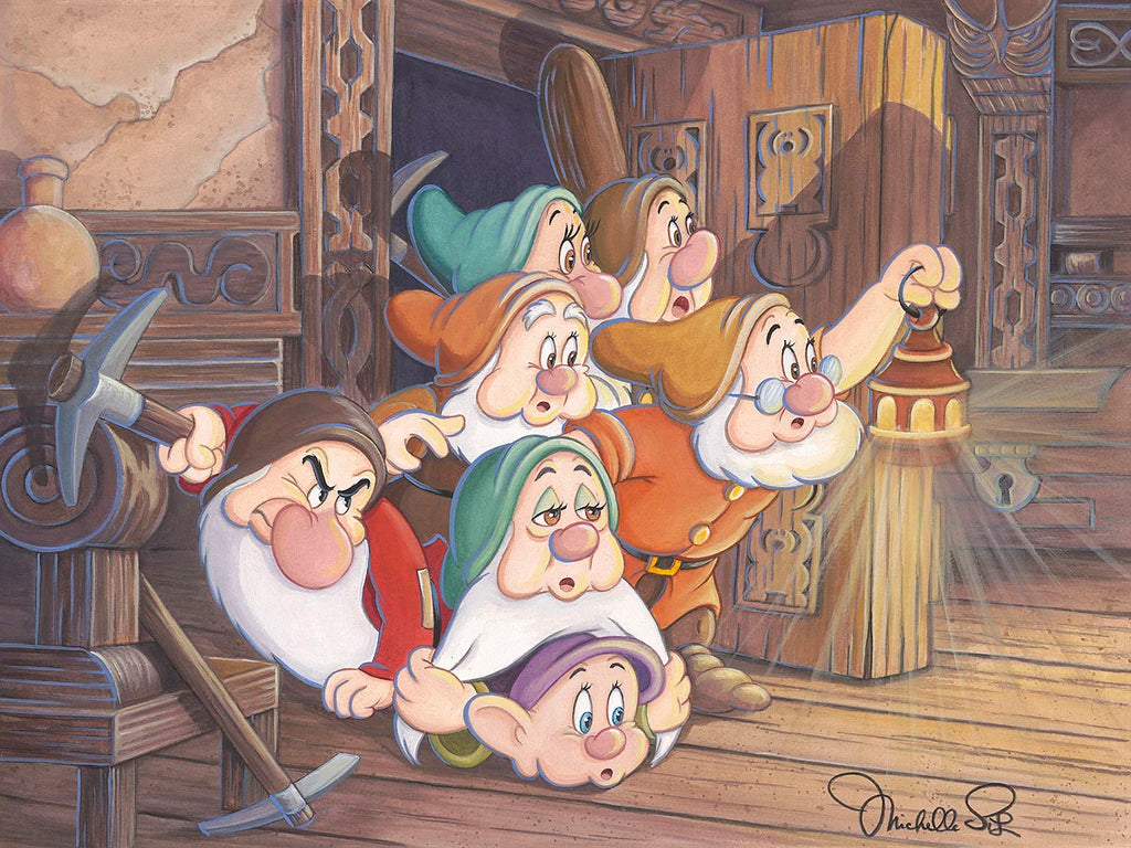 Seven Dwarfs Doc Grumpy Happy Sleepy Bashful Sneezy and Dopey Discover ...