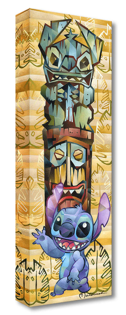Disney Hawaii Aulani Tiki Bar Trader Sam's Stitch Tiki Totem Pole Theme Decor Fine Art Canvas