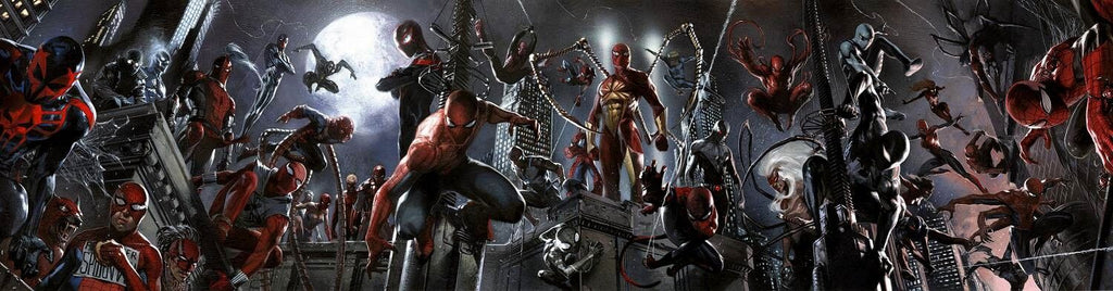 Marvel Spider-Man Into The Spider-Verse Spider Verse Canvas Art Signed Stan Lee