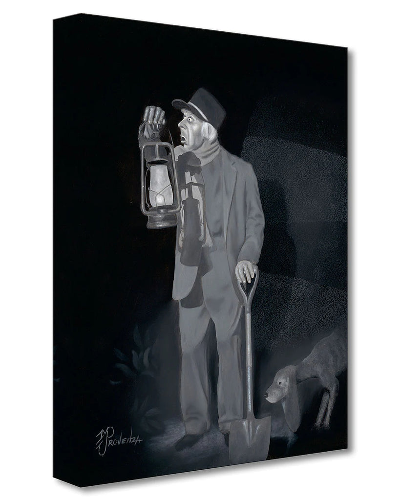 Disneyland and Disney World The Caretaker The Haunted Mansion Iconic Parks Moment Fine Art Canvas by Michael Provenza