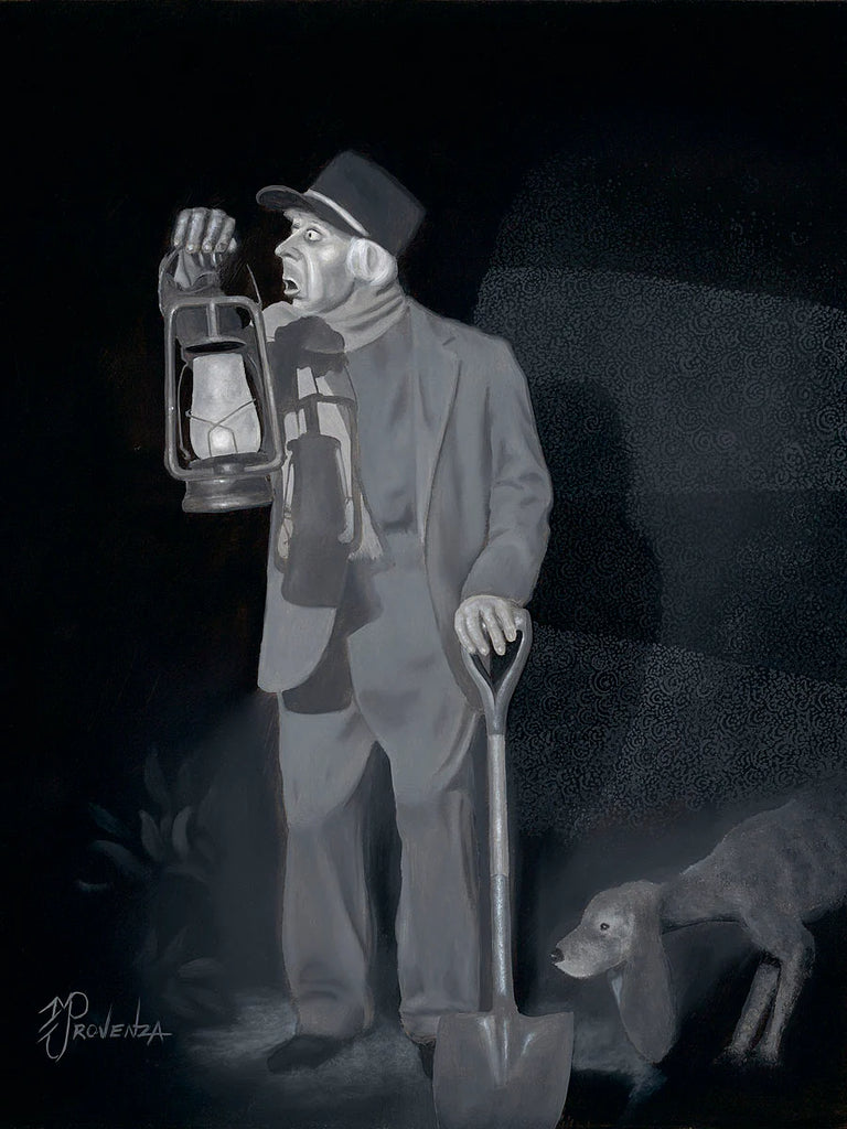 Disneyland and Disney World The Caretaker The Haunted Mansion Iconic Parks Moment Fine Art Canvas by Michael Provenza