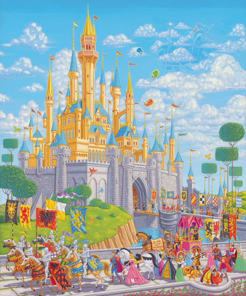 A Royal Afternoon Disney Fine Art Giclée on Canvas by Manuel Hernandez