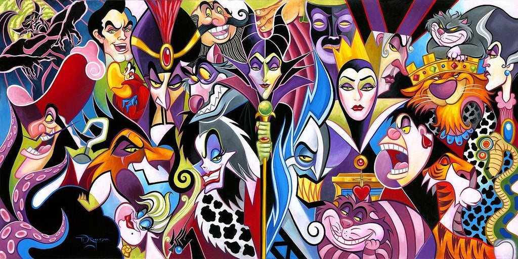 All Their Wicked Ways Disney Fine Art Giclée on Canvas by Tim Rogerson