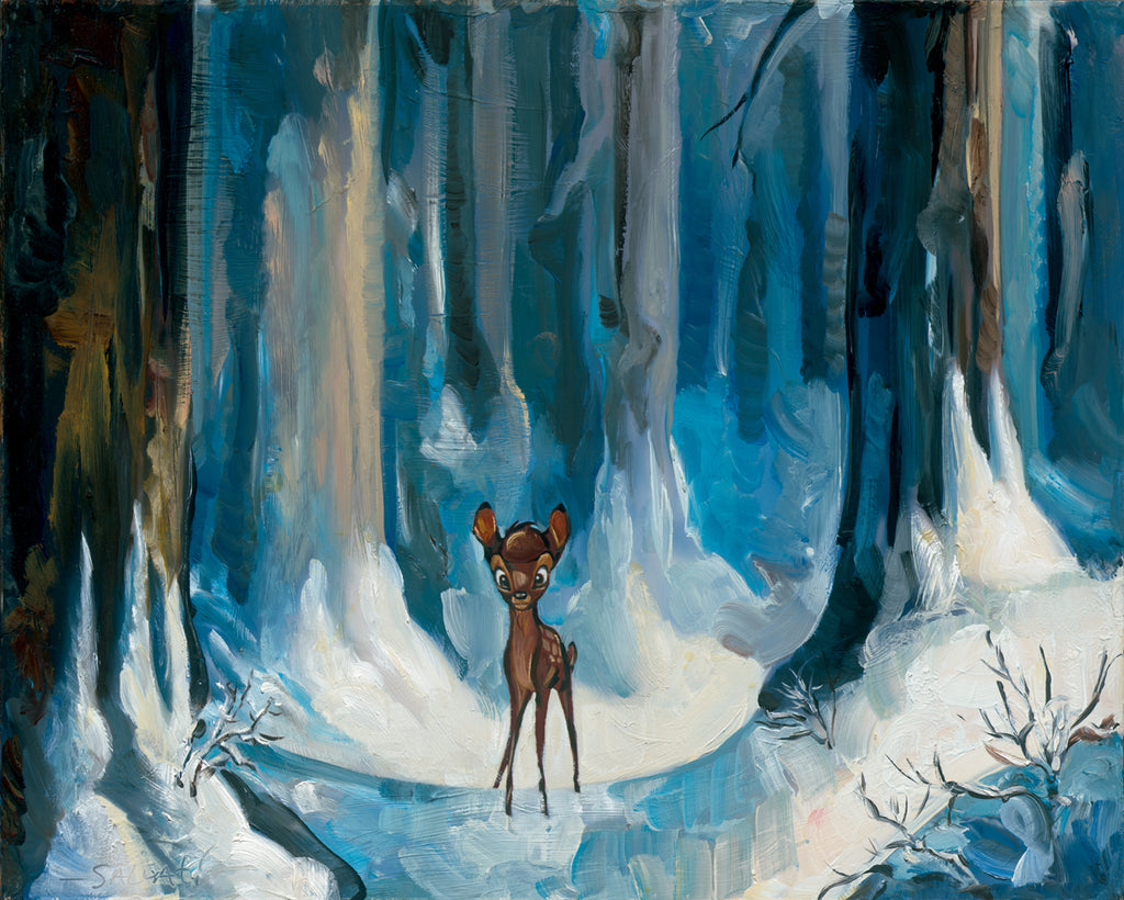 Alone in the Woods Disney Fine Art Giclée on Canvas by Jim Salvati