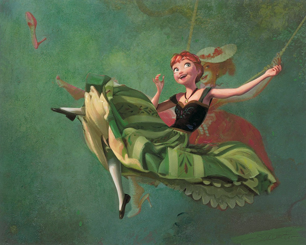 Art Imitates Art Disney Fine Art Giclée on Canvas by Jim Salvati