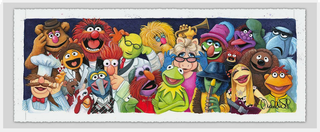 The Muppets Disney Fine Art Giclée on Paper and/or Canvas by Michelle St. Laurent
