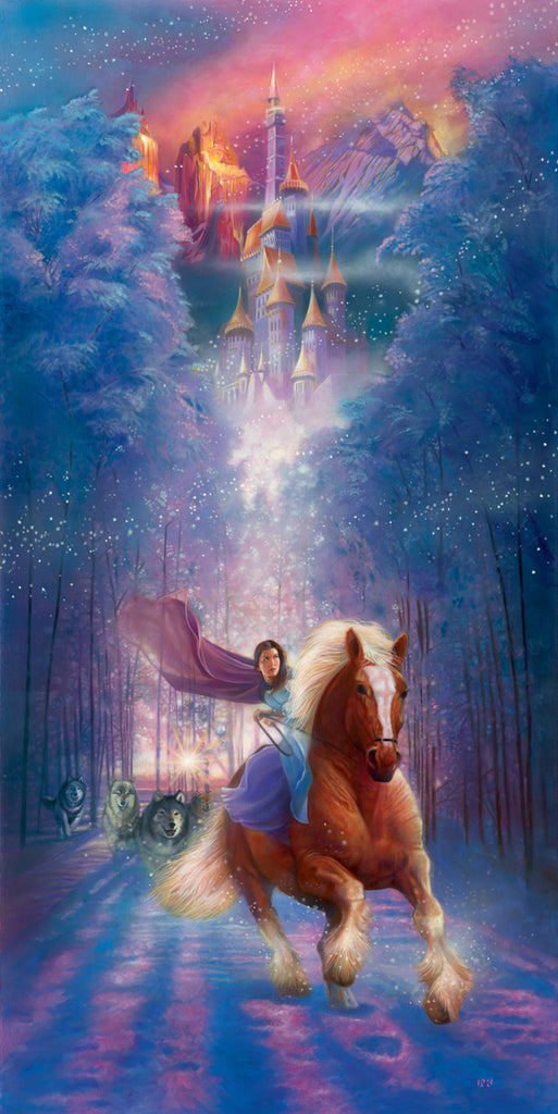 Belle's Search Disney Fine Art Giclée on Canvas by John Rowe