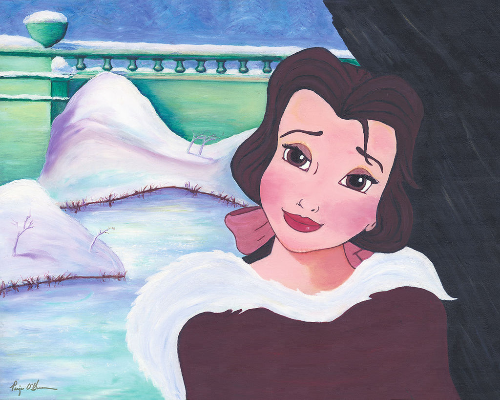 Belle's in Love Disney Fine Art Giclée on Canvas by Paige O'Hara