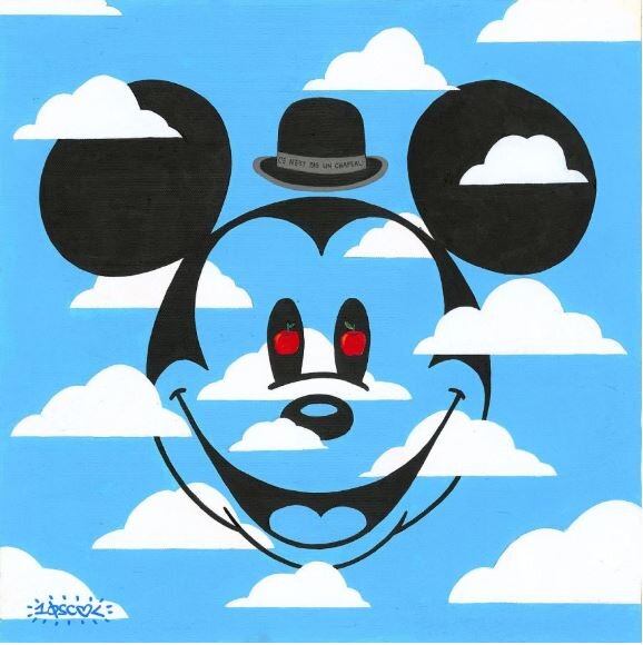 Ce N’est Pas Un Chapeau Disney Fine Art Giclée on Canvas by Tennessee Loveless