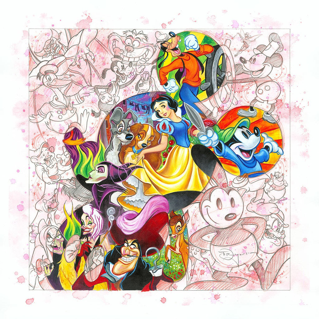 Colorful Characters Disney Fine Art Giclée on Canvas by Tim Rogerson