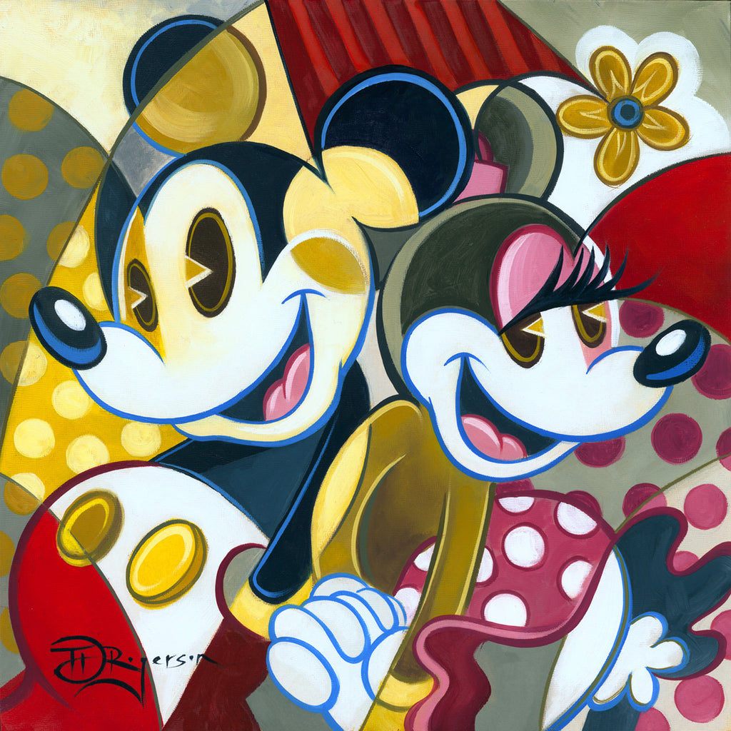 Cubist Couple Disney Fine Art Giclée on Canvas by Tim Rogerson