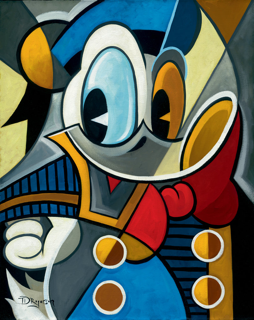Cubist Quack Disney Fine Art Giclée on Canvas by Tim Rogerson