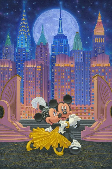 Dancing Under the Stars Disney Fine Art Giclée on Canvas by Manuel Hernandez