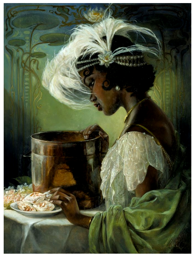 The Princess and the Frog Real Life Tiana Disney Fine Art Giclée on Canvas by Heather Edwards