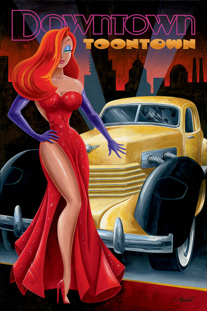 Downtown Toontown Disney Fine Art Giclée on Canvas by Mike Kungl