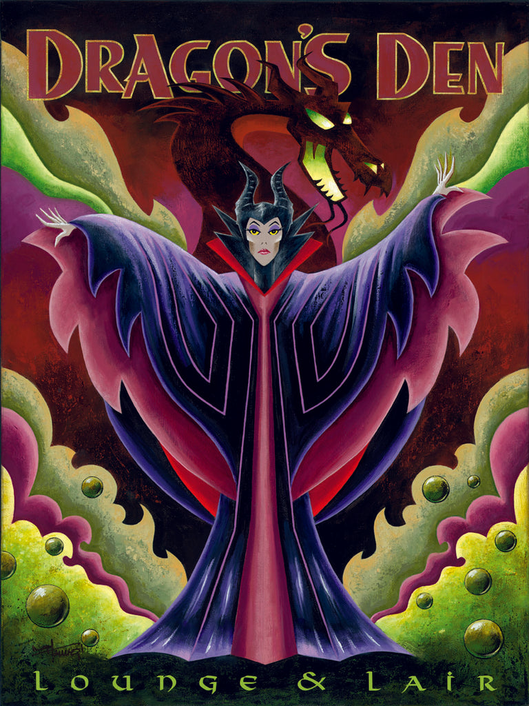 Dragon's Den Disney Fine Art Giclée on Canvas by Mike Kungl