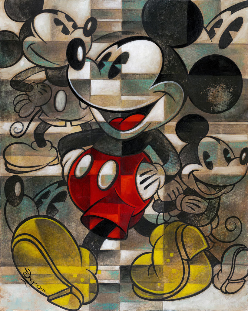 Drawing the Mouse Disney Fine Art Giclée on Canvas by Tim Rogerson