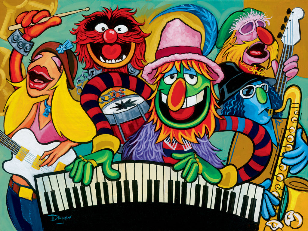 Electric Mayhem Band Disney Fine Art Giclée on Canvas by Tim Rogerson