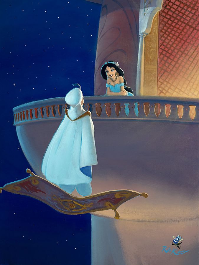 Aladdin Jasmine Magic Carpet Ride Genie Bumble Bee Yourself Disney Fin –  Licensed Studio Art ™
