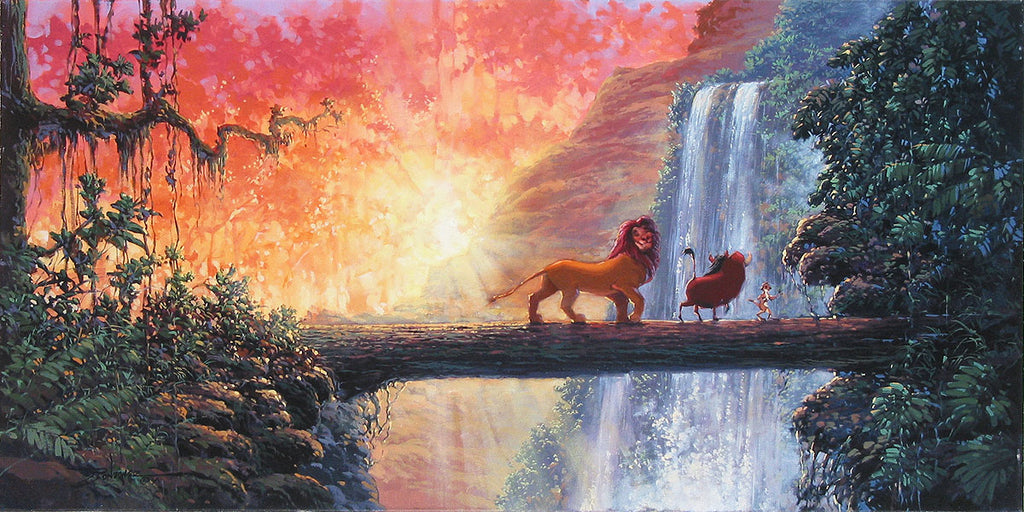 Hakuna Matata Disney's The Lion King Fine Art Giclée on Canvas by Rodel Gonzalez