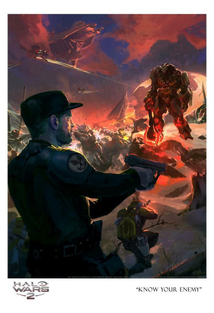 Halo Wars 2 Artwork Know Your Enemy Blitz Attack Atriox Fine Art Giclée on Paper