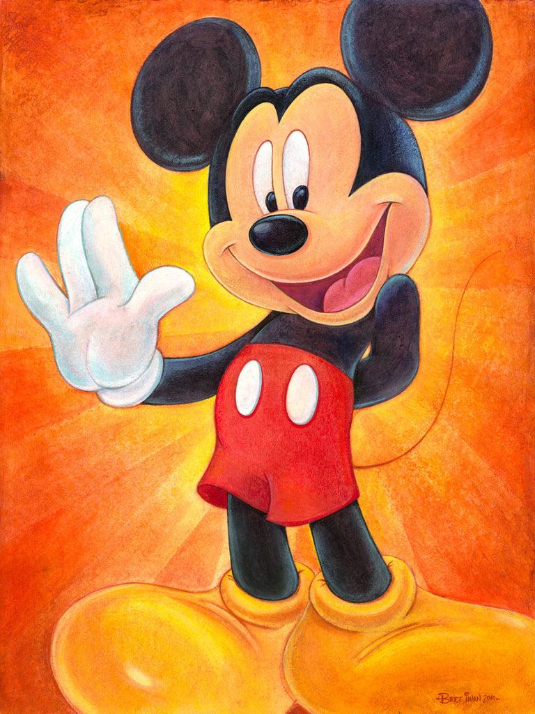 Hi, I'm Mickey Mouse Disney Fine Art Giclée on Canvas by Bret Iwan