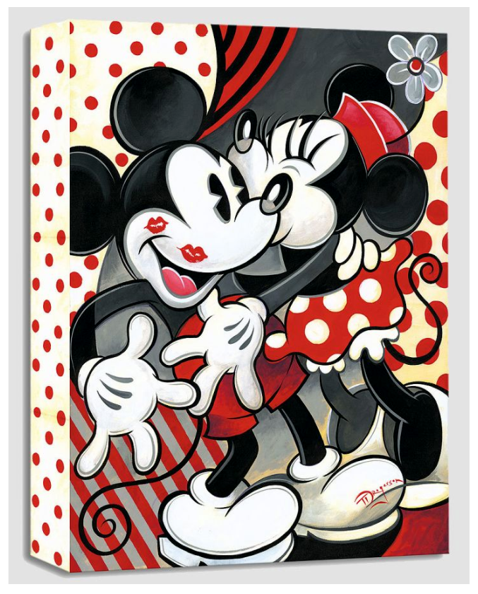 Mickey and Minnie Mouse Sweethearts Disney Fine Art Giclée on