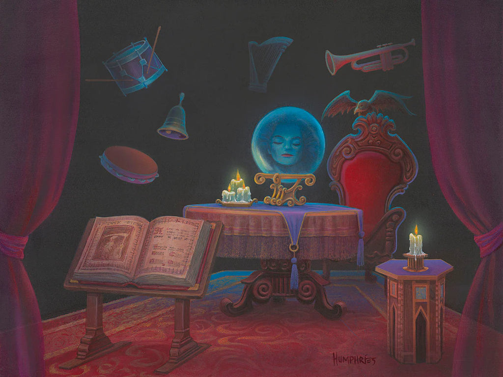 Disneyland & Disney World Haunted House Ride The Haunted Mansion Madme Leota Halloween Fine Art Giclée on Canvas
