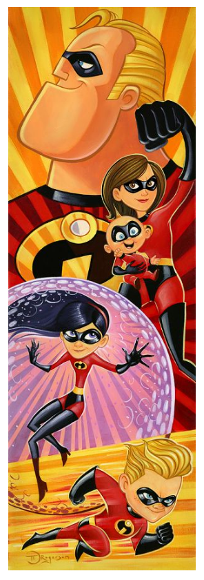 Mr. Incredible Elastigirl Jack-Jack Violet Dash Disney Pixar The Incre ...