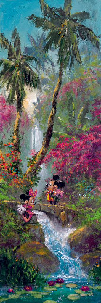 Mickey and Minnie Mouse Island Paradise Disney Fine Art Giclée on Canvas by James Coleman