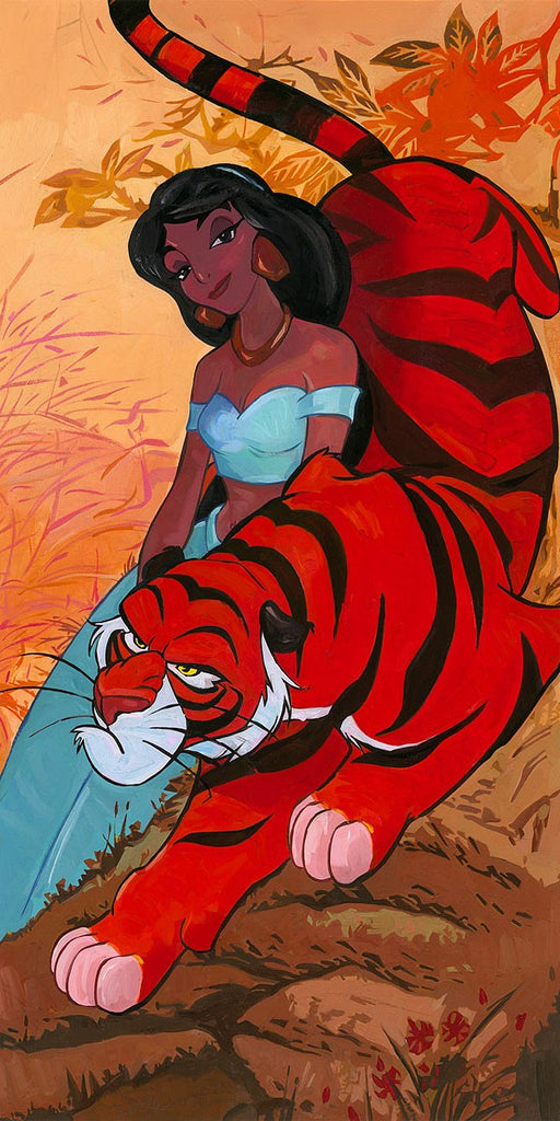 Jasmine's Fierce Protector Disney Fine Art Giclée on Canvas by Jim Salvati