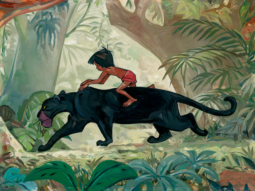 Jungle Guardian Disney Fine Art Giclée on Canvas by Jim Salvati