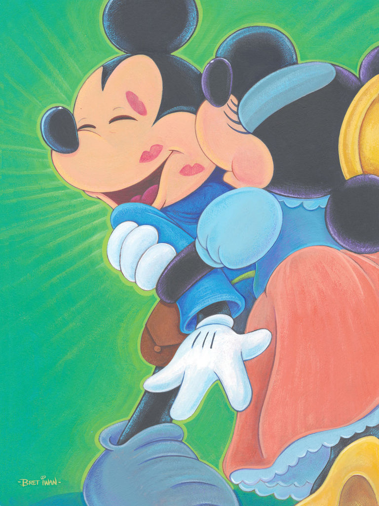 Kisses for Bravery Disney Fine Art Giclée on Canvas by Bret Iwan