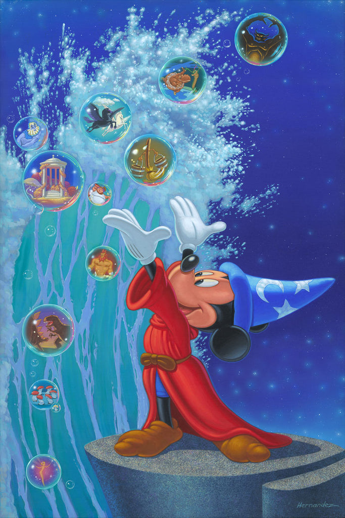 Magical Sea Disney Fine Art Giclée on Canvas by Manuel Hernandez