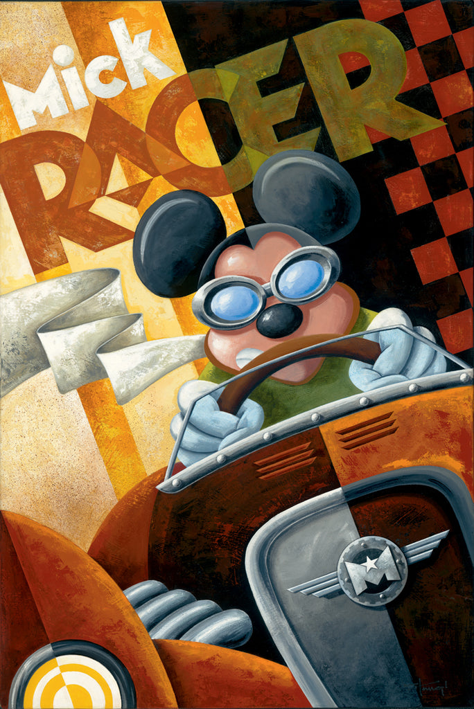 Mick Racer Disney Fine Art Giclée on Canvas by Mike Kungl