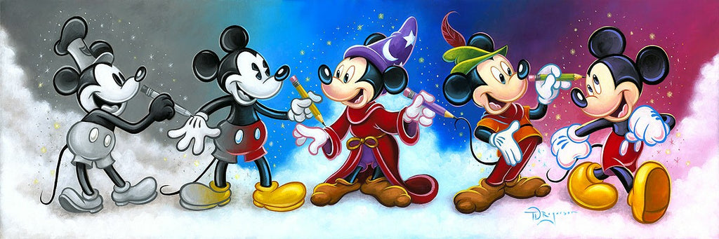 Mickey's Creative Journey Disney Fine Art Giclée on Canvas by Tim Rogerson