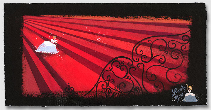 Red Staircase Disney Fine Art Giclée on Paper by Lorelay Bové