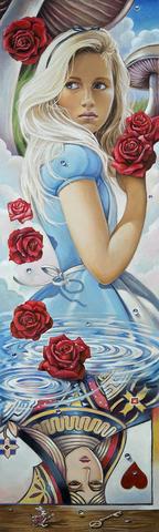 Reflections of Wonderland Disney Fine Art Giclée on Paper by Edson Campos